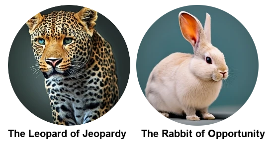 The Leopard of Jeopardy and the Rabbit of Opportunity