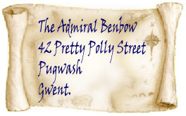 The Admiral Benbow, 42 Pretty Polly St, Pugwash, Gwent