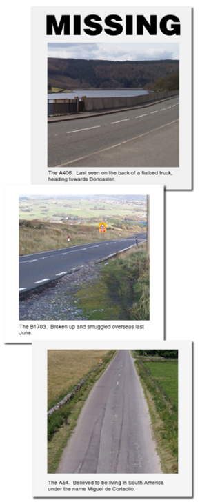 Have you seen these missing roads?
