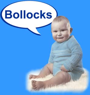 Baby saying bollocks